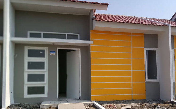 Deretan rumah subsidi baru di kawasan perumahan Cikarang, Bekasi
